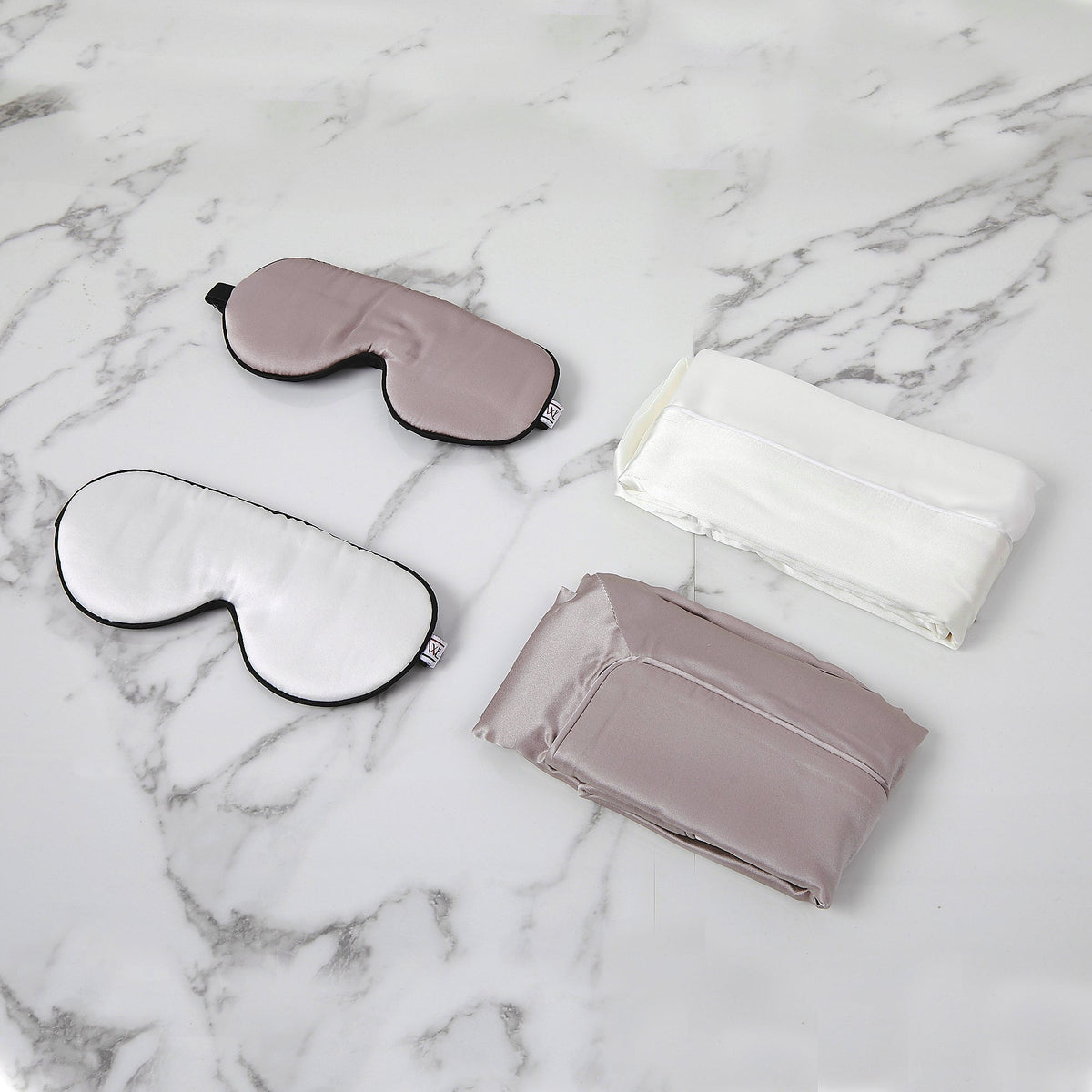Silk eye mask detail